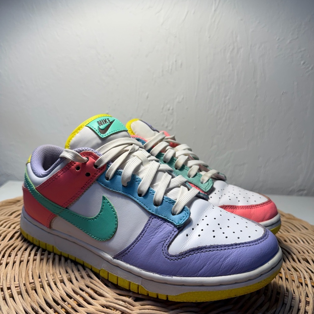 Nike dunk low Easter Sneakers in Pastel Purple, Teal & Coral